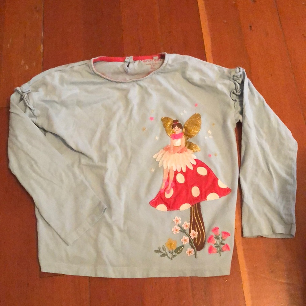 Mini Boden Girls Long Sleeve Shirt